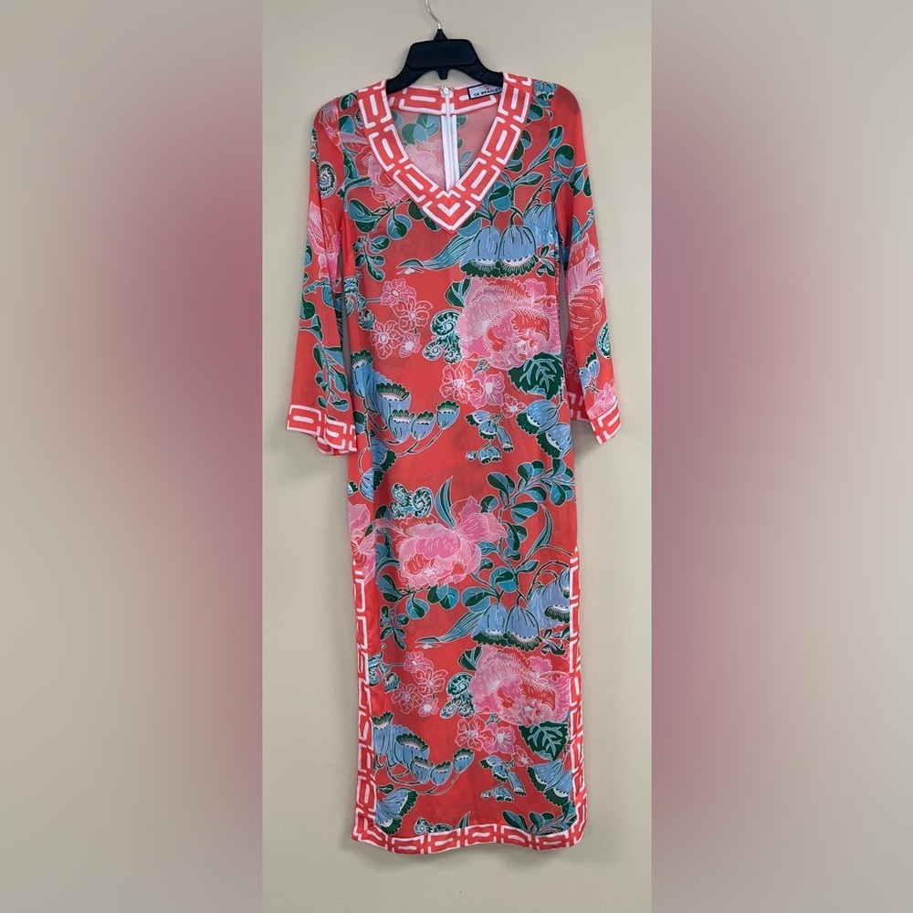 CK  Bradley PEPPIN CAFTAN in CORDELIA CORAL MULTI